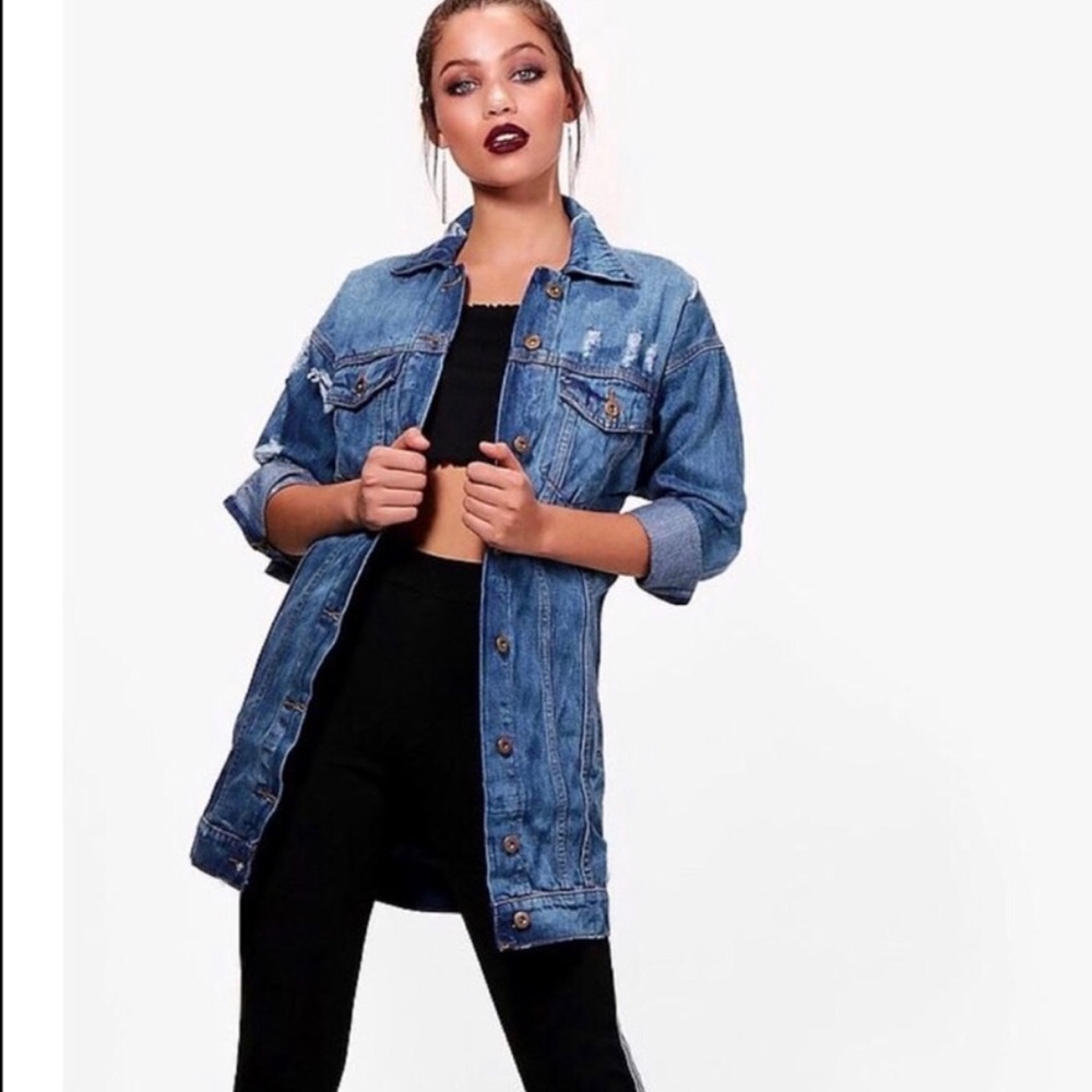 Denim Distressed Jacket